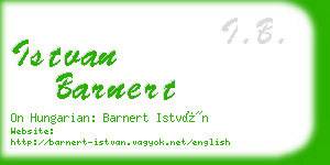 istvan barnert business card